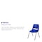 Flash Furniture Stack Chair, Navy w/ Black Frame, 12"H RUT-12-NVY-BLACK-GG - alternate 5